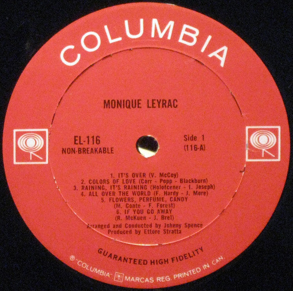 Monique Leyrac : Monique Leyrac (LP, Mono)