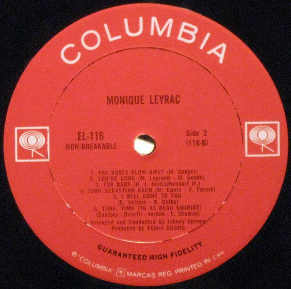 Monique Leyrac : Monique Leyrac (LP, Mono)