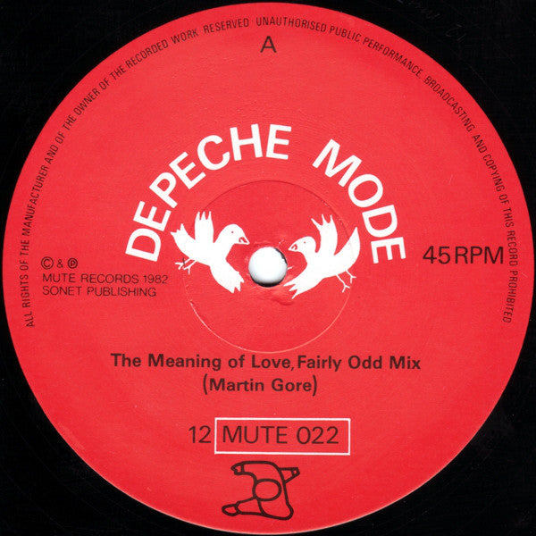 Depeche Mode : The Meaning Of Love (12", Single)