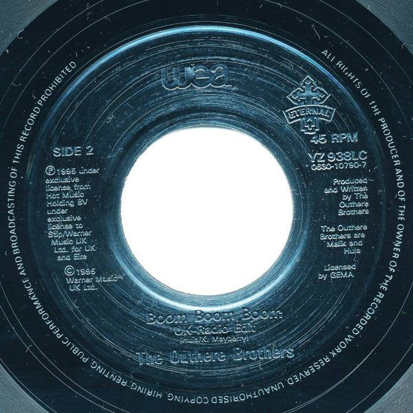 The Outhere Brothers : Boom Boom Boom (7", Single, Jukebox)