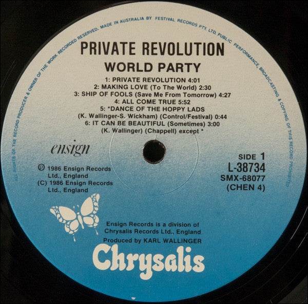 World Party : Private Revolution (LP, Album)