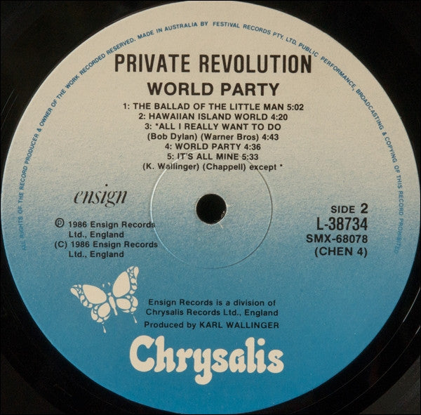 World Party : Private Revolution (LP, Album)