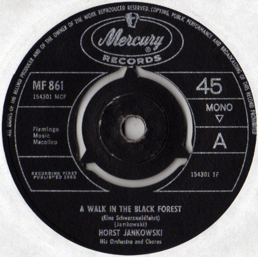 Horst Jankowski His Orchestra And Chorus* : A Walk In The Black Forest (7", Mono, 3-P)