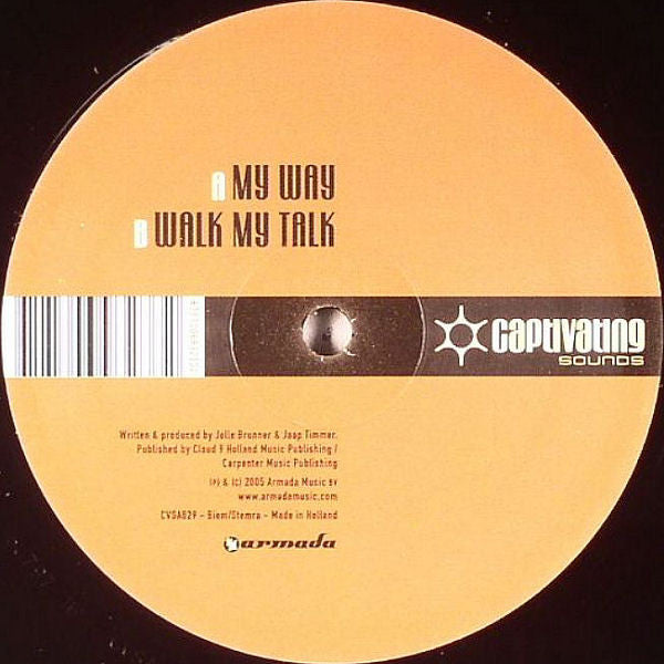 Jellisimo & Tim J : My Way / Walk My Talk (12")