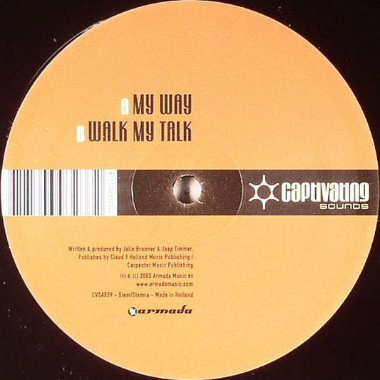 Jellisimo & Tim J : My Way / Walk My Talk (12")