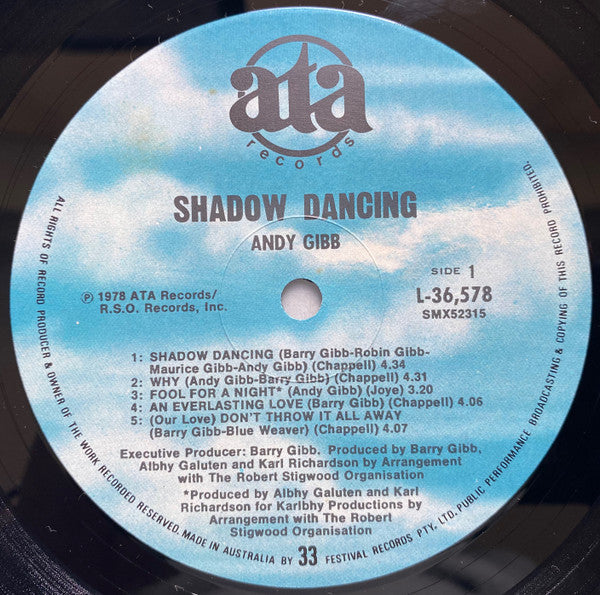 Andy Gibb : Shadow Dancing (LP, Album)