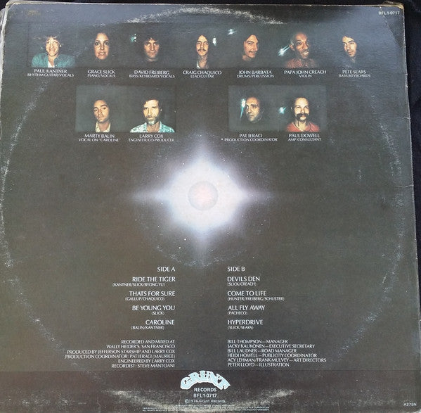 Jefferson Starship : Dragon Fly (LP, Album)