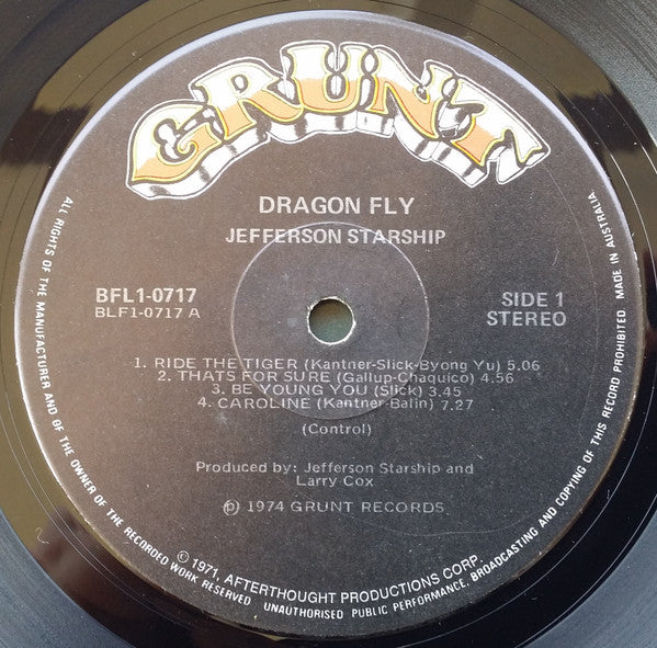 Jefferson Starship : Dragon Fly (LP, Album)