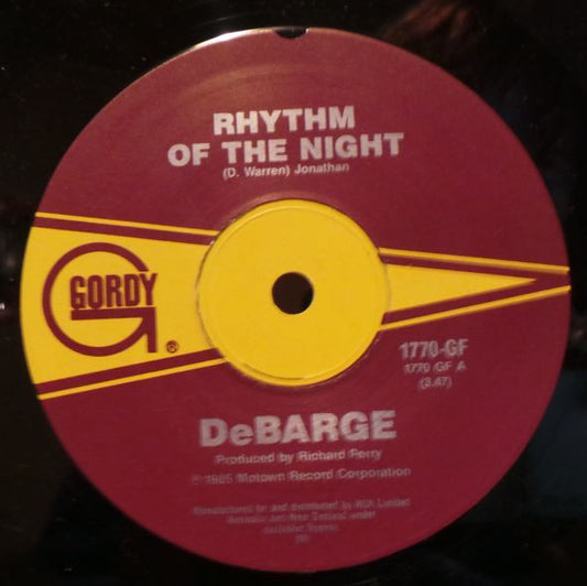 DeBarge : Rhythm Of The Night (7", Single)