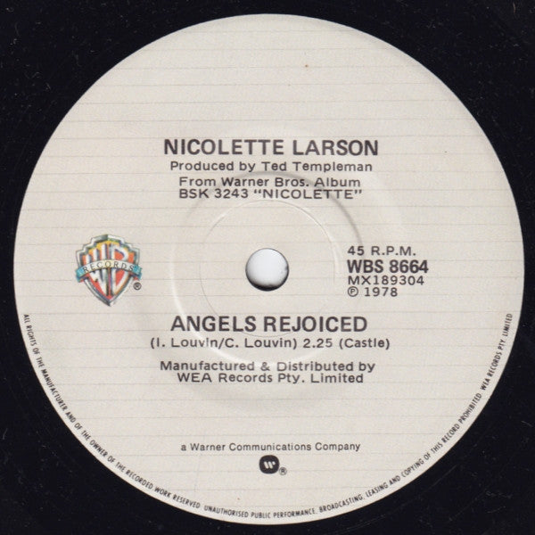 Nicolette Larson : Lotta Love (7", Single)