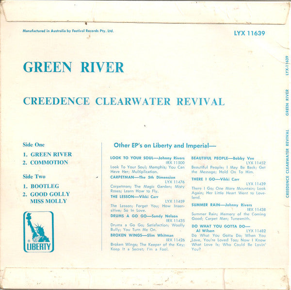 Creedence Clearwater Revival : Green River (7", EP)