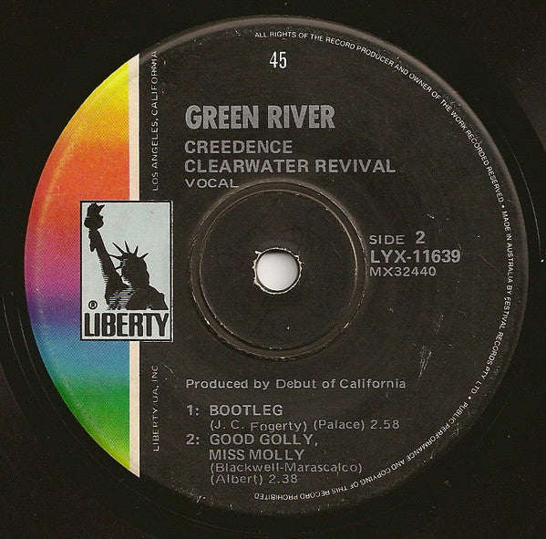Creedence Clearwater Revival : Green River (7", EP)