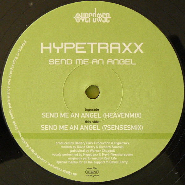 Hypetraxx : Send Me An Angel (12")