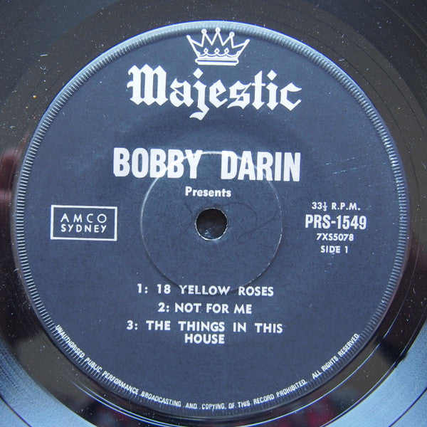 Bobby Darin : Bobby Darin Presents (7", EP)