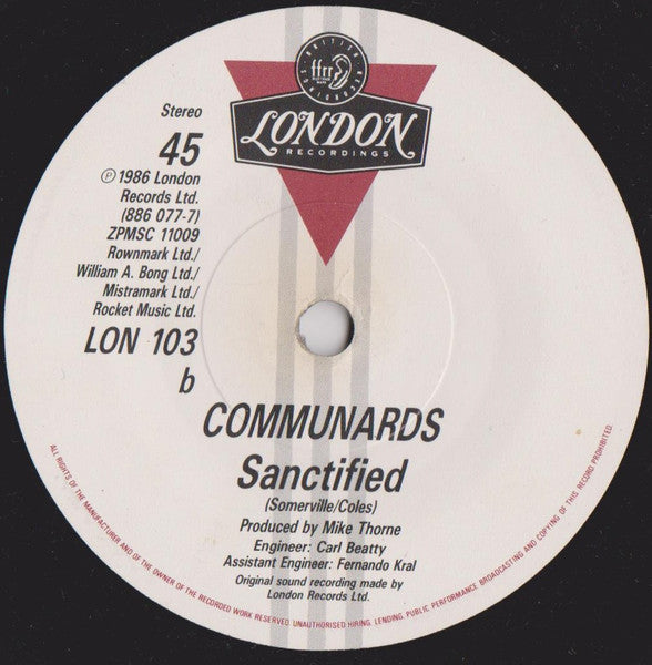 Communards* With Sarah Jane Morris : Don't Leave Me This Way (7", Single, Pap)