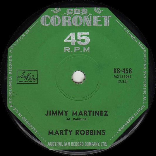 Marty Robbins : Jimmy Martinez (7", Single)