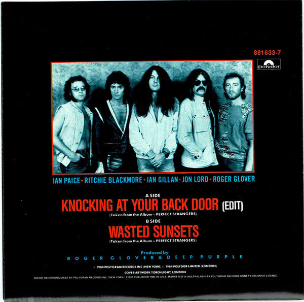 Deep Purple : Knocking At Your Back Door  (7", Single)