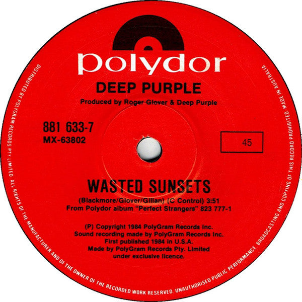 Deep Purple : Knocking At Your Back Door  (7", Single)