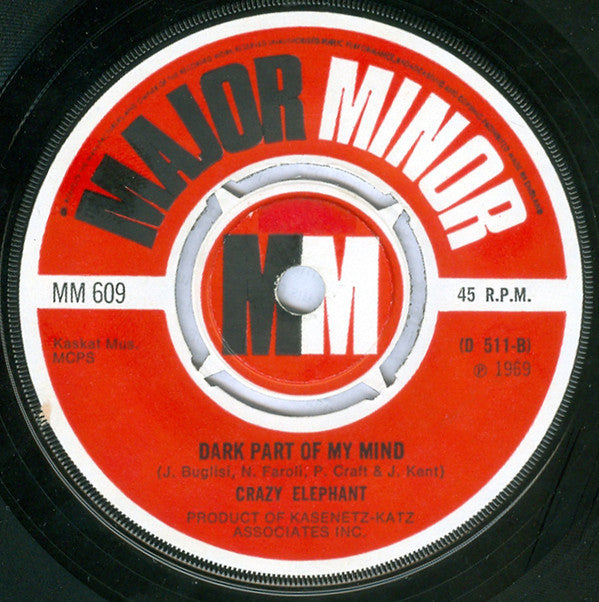 Crazy Elephant : Gimme Gimme Good Lovin' / Dark Part Of My Mind (7", Single)