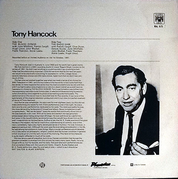 Tony Hancock : The Blood Donor (LP, RE)