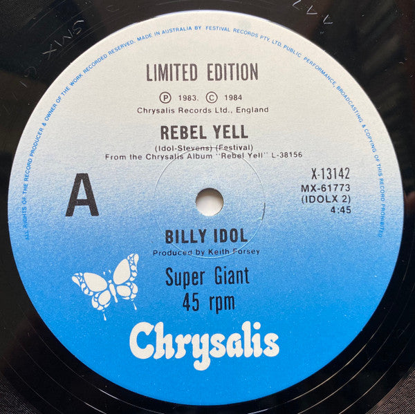 Billy Idol : Rebel Yell (12", Single, Ltd)