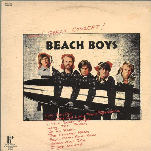 The Beach Boys : Wow! Great Concert! (LP, Album, RE)