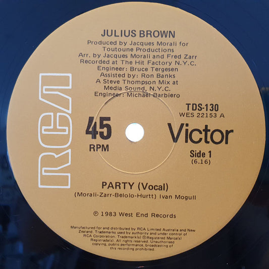 Julius Brown : Party (12")