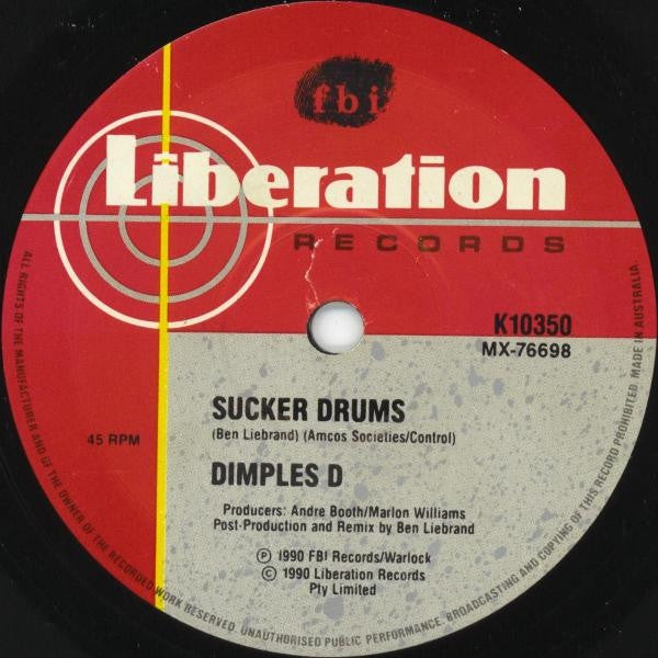 Dimples D : Sucker DJ (7", Single, Pic)