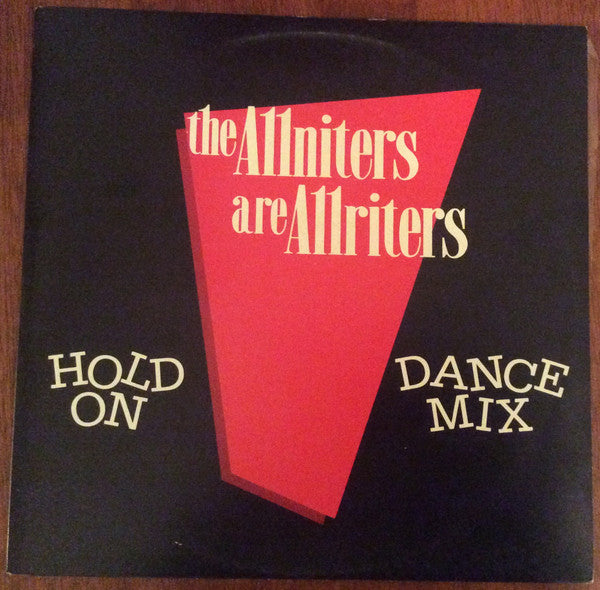 Allniters : Hold On Dance Mix (12", Maxi, Single)