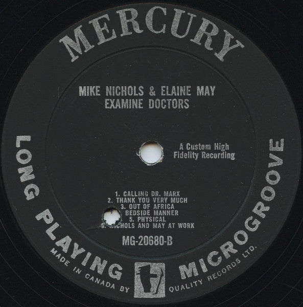 Mike Nichols & Elaine May : Examine Doctors (LP, Album, Mono)