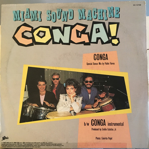 Miami Sound Machine : Conga (12", Single, Pic)