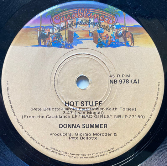 Donna Summer : Hot Stuff (7")