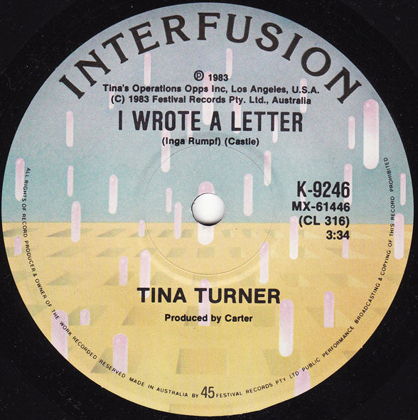 Tina Turner : Let's Stay Together (7", Single, Ltd)