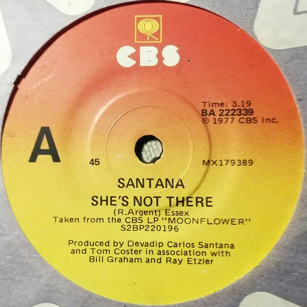 Santana : She's Not There (7", Single)