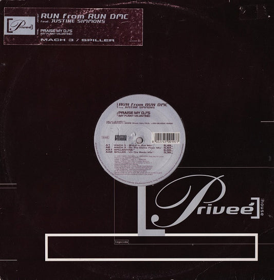 Run Feat. Justine Simmons : Praise My DJ's (My Funny Valentine) (12")