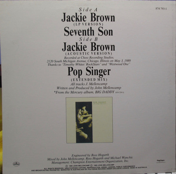 John Cougar Mellencamp : Jackie Brown (12")