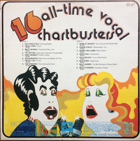 Various : 16 All-Time Vocal Chartbusters (LP, Comp)