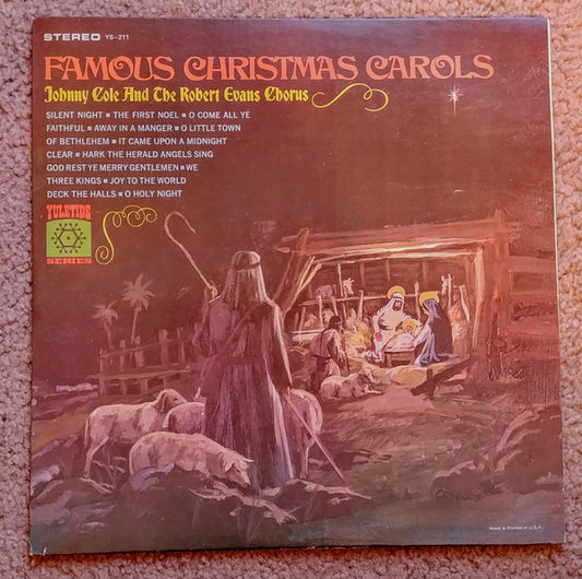 Johnny Cole And The Robert Evans Chorus : Famous Christmas Carols (LP, Album)