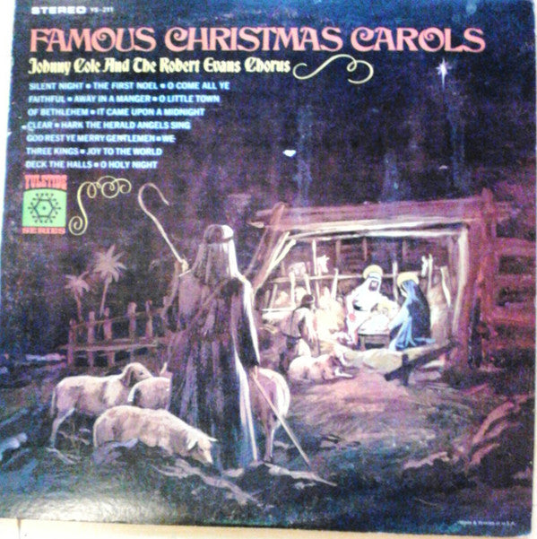 Johnny Cole And The Robert Evans Chorus : Famous Christmas Carols (LP, Album)