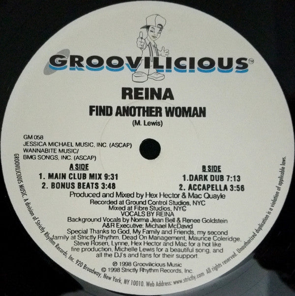 Reina : Find Another Woman (12")