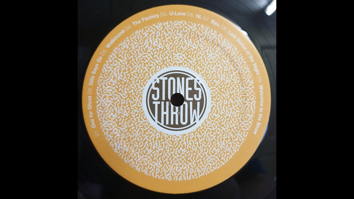 Load video: J Dilla - Donuts, LP, playing on the turn table.