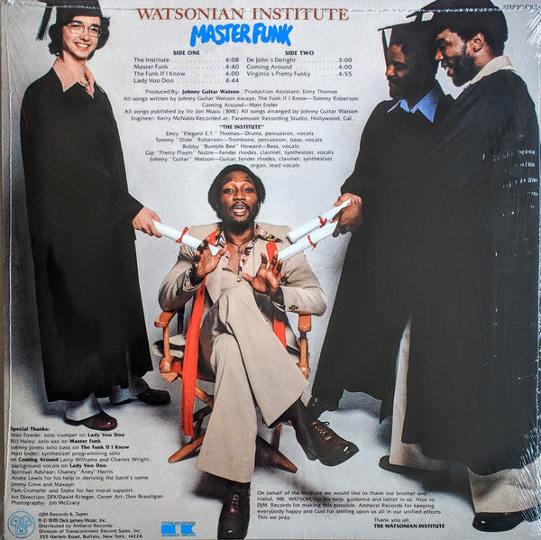 Watsonian Institute : Master Funk (LP, Album, Ltd, RE, Tra)