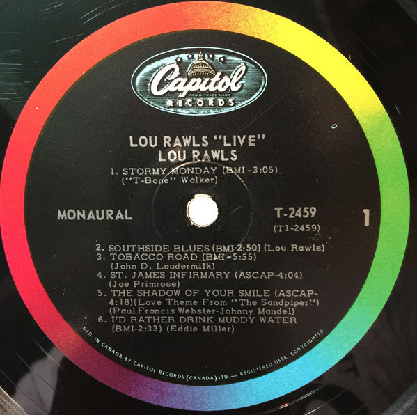 Lou Rawls : Live! (LP, Mono)