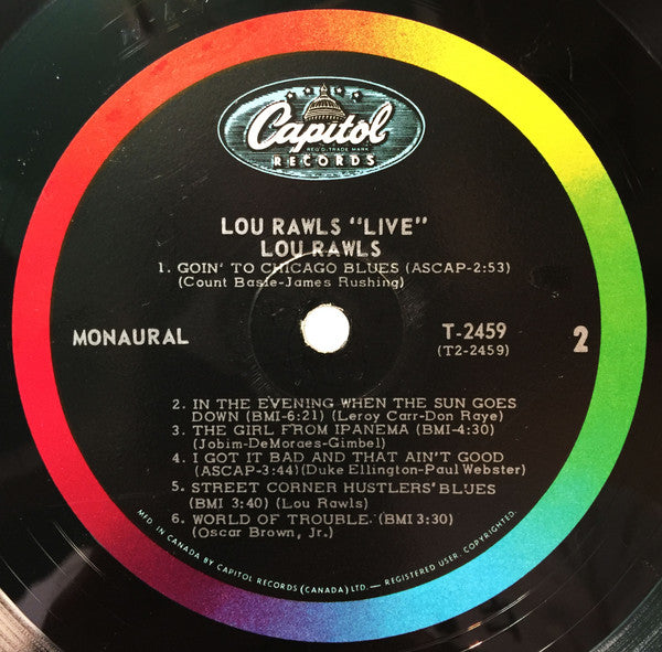 Lou Rawls : Live! (LP, Mono)