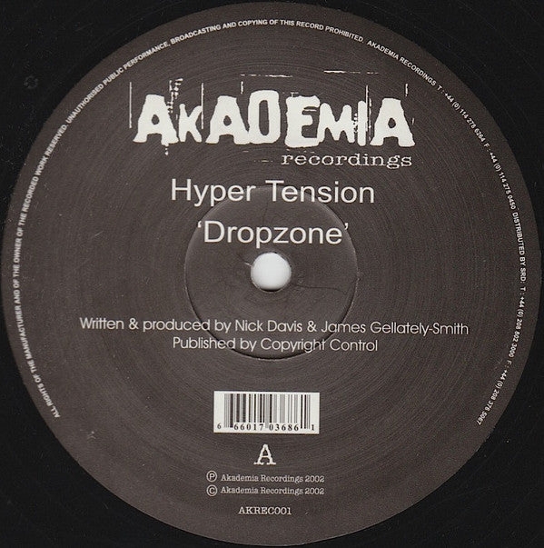 Hyper Tension : Drop Zone (12")