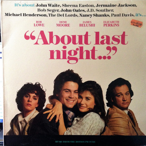 Various : "About Last Night..." Music From The Motion Picture (LP, Album)
