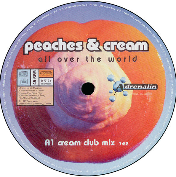 Peaches & Cream : All Over The World (12")