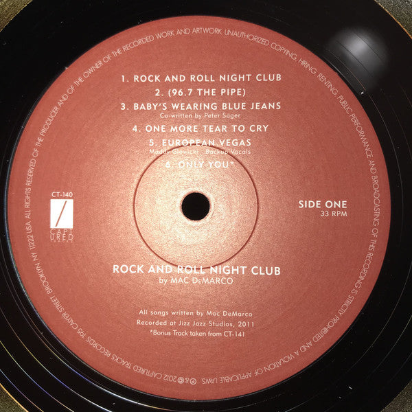 Mac Demarco : Rock And Roll Night Club (12", MiniAlbum, RE)