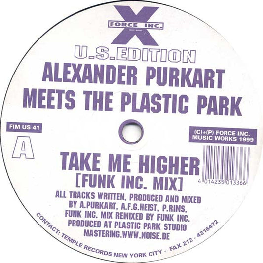 Plastic Park Meets Alexander Purkart : Take Me Higher (12")