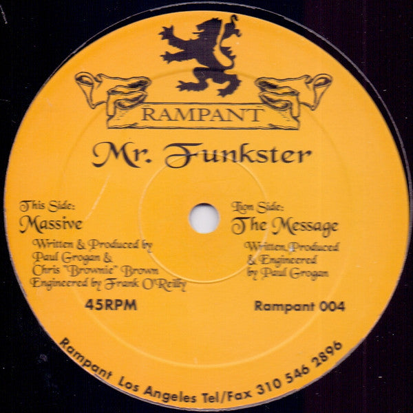 Mr. Funkster : The Message (12", Ora)